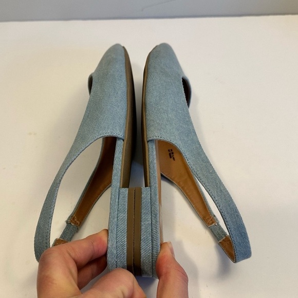 DV by Dolce Vita Shoes Women Classy Slingback Blue Denim Size 9 - Picture 3 of 9